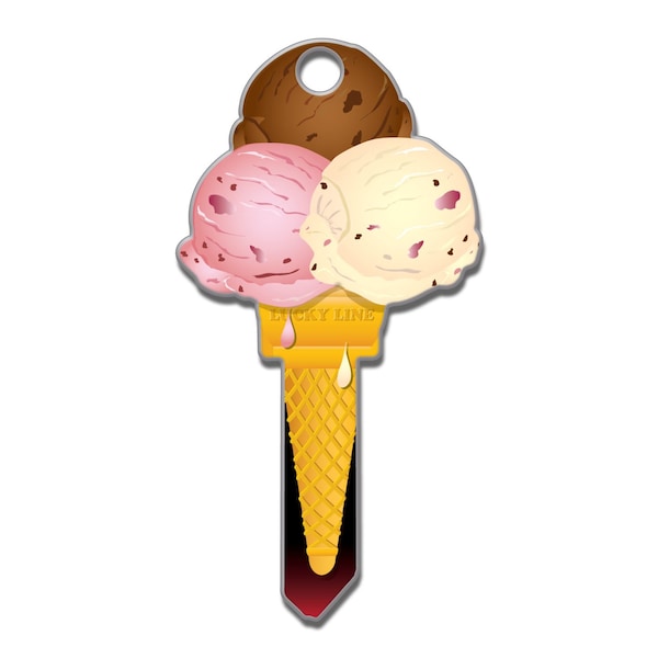 Key Shapes Lucky Line Key Shapes Ice Cream House Key Blank Single For Kwikset KW1/11 B111K - main